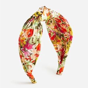 J Crew Knot headband in painterly floral